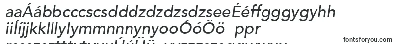 Шрифт AvenirLt65MediumOblique – венгерские шрифты