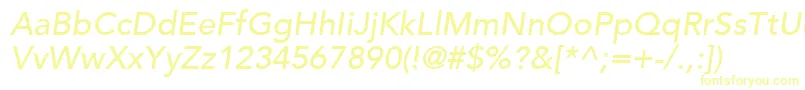 AvenirLt65MediumOblique Font – Yellow Fonts