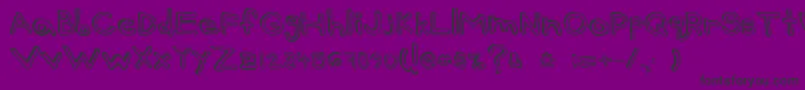 BattMarber Font – Black Fonts on Purple Background