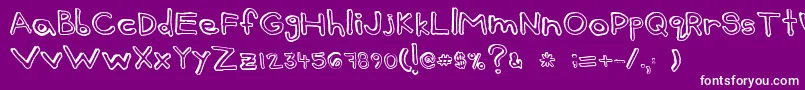 BattMarber Font – White Fonts on Purple Background