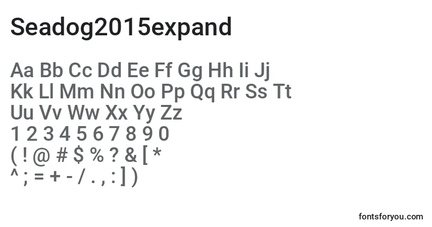 Шрифт Seadog2015expand – алфавит, цифры, специальные символы