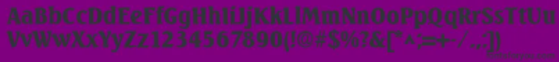 SeabirdSfBold Font – Black Fonts on Purple Background