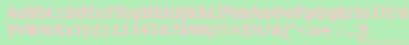 SeabirdSfBold Font – Pink Fonts on Green Background