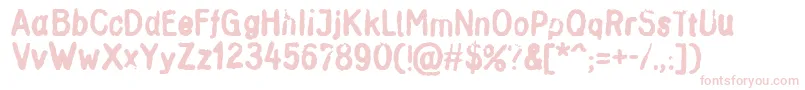 Inkbleed Font – Pink Fonts on White Background