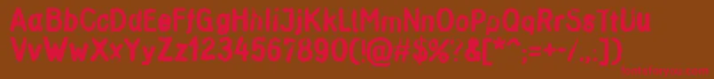 Inkbleed Font – Red Fonts on Brown Background