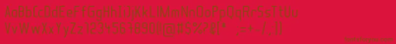 SoulLotion Font – Brown Fonts on Red Background