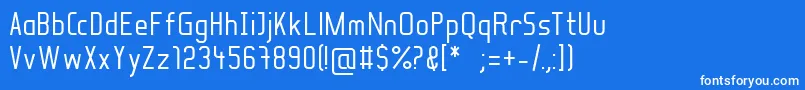 フォントSoulLotion – 青い背景に白い文字