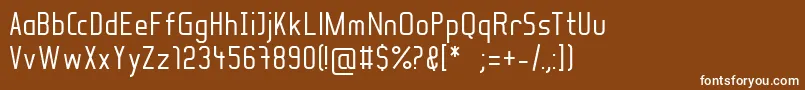 フォントSoulLotion – 茶色の背景に白い文字