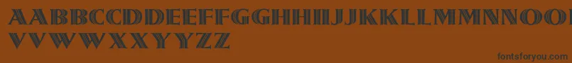 Girnalmond Font – Black Fonts on Brown Background