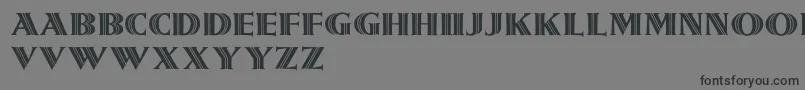 フォントGirnalmond – 黒い文字の灰色の背景