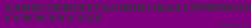 Шрифт Girnalmond – чёрные шрифты на фиолетовом фоне