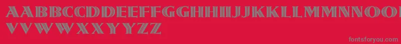 Girnalmond Font – Gray Fonts on Red Background
