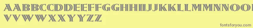 Girnalmond Font – Gray Fonts on Yellow Background