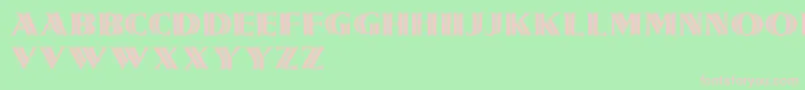 Girnalmond Font – Pink Fonts on Green Background
