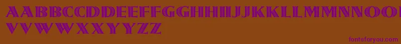 Girnalmond Font – Purple Fonts on Brown Background