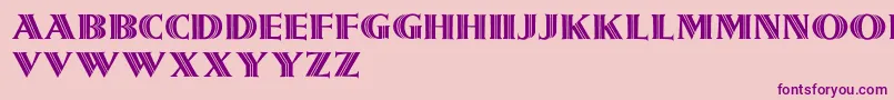 Girnalmond Font – Purple Fonts on Pink Background