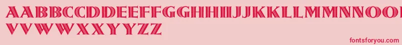 Girnalmond Font – Red Fonts on Pink Background