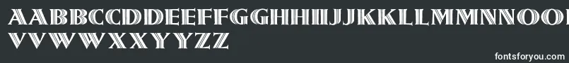 Шрифт Girnalmond – белые шрифты на чёрном фоне