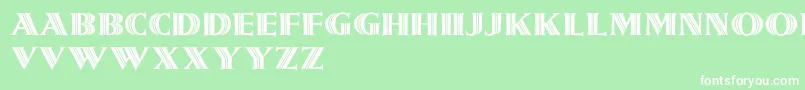 Girnalmond Font – White Fonts on Green Background