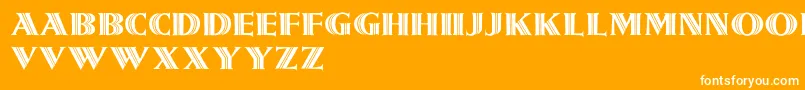 Girnalmond Font – White Fonts on Orange Background
