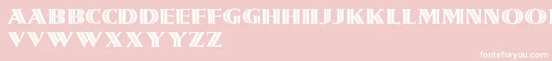 Шрифт Girnalmond – белые шрифты на розовом фоне