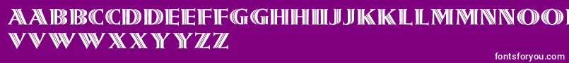 フォントGirnalmond – 紫の背景に白い文字