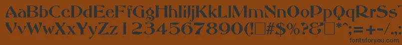 AbbeyOldStyleSf Font – Black Fonts on Brown Background