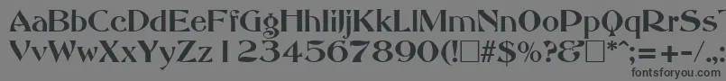 AbbeyOldStyleSf-Schriftart – Schwarze Schriften auf grauem Hintergrund
