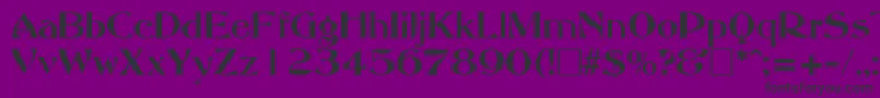 AbbeyOldStyleSf Font – Black Fonts on Purple Background