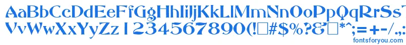 Шрифт AbbeyOldStyleSf – синие шрифты
