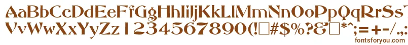 Шрифт AbbeyOldStyleSf – коричневые шрифты