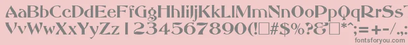 AbbeyOldStyleSf Font – Gray Fonts on Pink Background