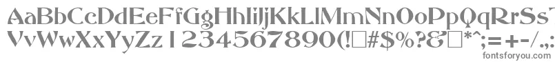 Шрифт AbbeyOldStyleSf – серые шрифты на белом фоне
