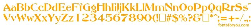AbbeyOldStyleSf-Schriftart – Orangefarbene Schriften