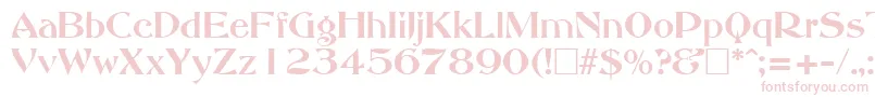 Шрифт AbbeyOldStyleSf – розовые шрифты на белом фоне