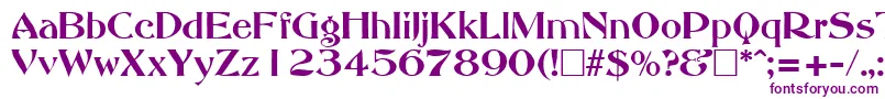 AbbeyOldStyleSf Font – Purple Fonts on White Background