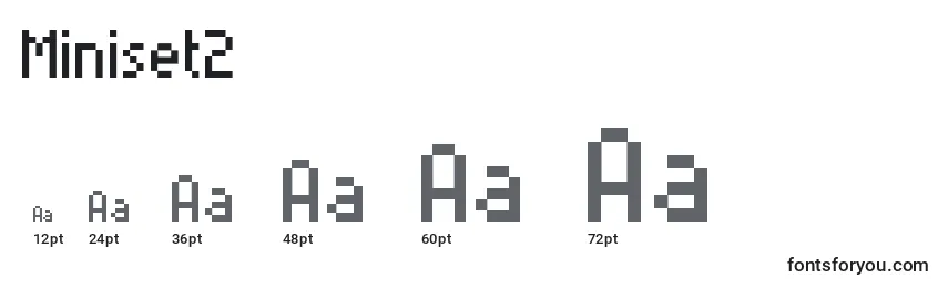 Miniset2 Font Sizes