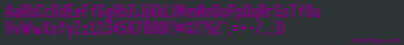 Шрифт Golong – фиолетовые шрифты на чёрном фоне