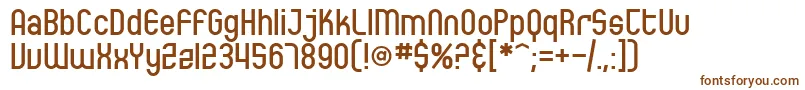 SfEccentricOpus Font – Brown Fonts on White Background