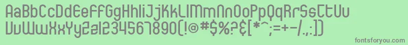 SfEccentricOpus Font – Gray Fonts on Green Background