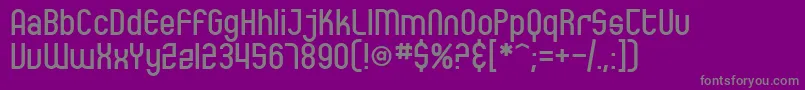 SfEccentricOpus Font – Gray Fonts on Purple Background