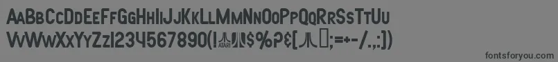 SfAtarianSystemBold Font – Black Fonts on Gray Background