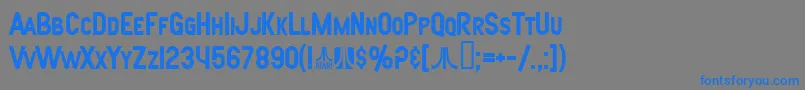 SfAtarianSystemBold Font – Blue Fonts on Gray Background