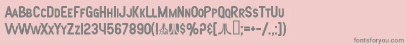 SfAtarianSystemBold Font – Gray Fonts on Pink Background