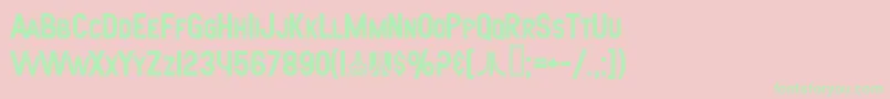 SfAtarianSystemBold Font – Green Fonts on Pink Background