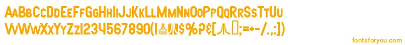 SfAtarianSystemBold Font – Orange Fonts on White Background