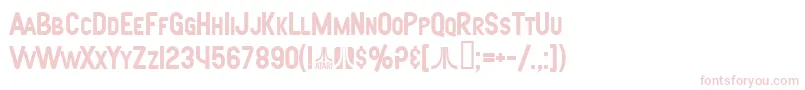SfAtarianSystemBold Font – Pink Fonts on White Background