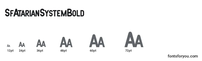 SfAtarianSystemBold Font Sizes