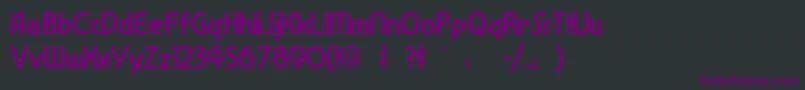 Шрифт Snappyse – фиолетовые шрифты на чёрном фоне