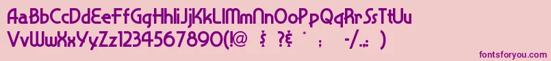 Шрифт Snappyse – фиолетовые шрифты на розовом фоне